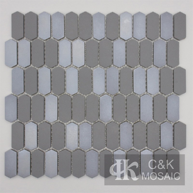 Hot selling Mixed Hexagon Glass Recycled glass mosaic for backsplash MSZPA2009