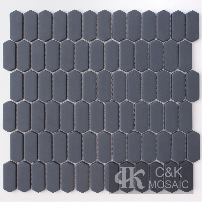 Hot selling Grey Hexagon Glass Recycled glass mosaic for backsplash SZM102