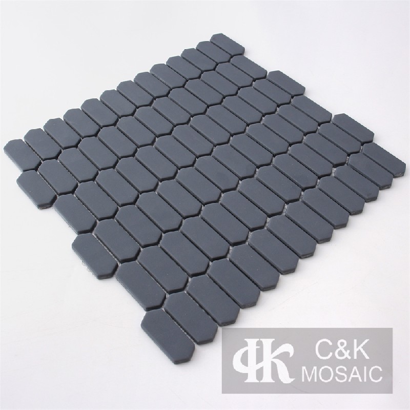 Hot selling Grey Hexagon Glass Recycled glass mosaic for backsplash SZM102