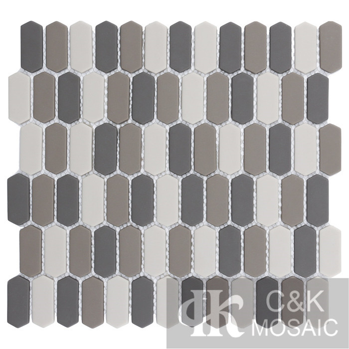 Hot selling Mixed Hexagon Glass Recycled glass mosaic for backsplash MSZM2001