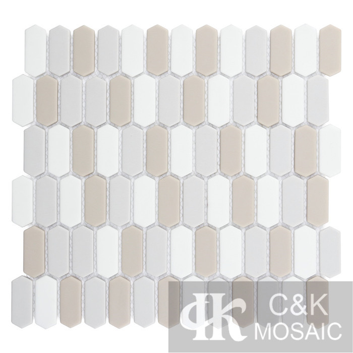 Hot selling Mixed Hexagon Glass Recycled glass mosaic for backsplash MSZM2002