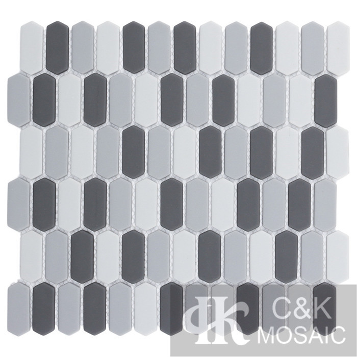 Hot selling Mixed Hexagon Glass Recycled glass mosaic for backsplash MSZM2003