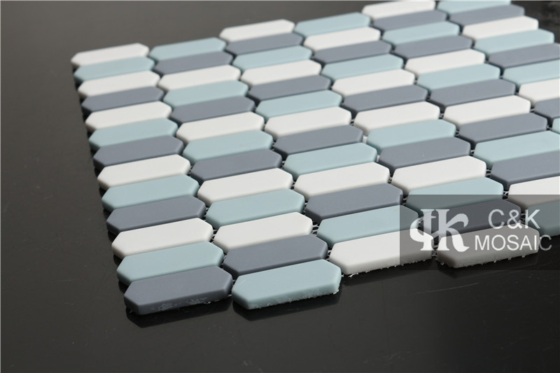 Hot selling Mixed Hexagon Glass Recycled glass mosaic for backsplash MSZM2004