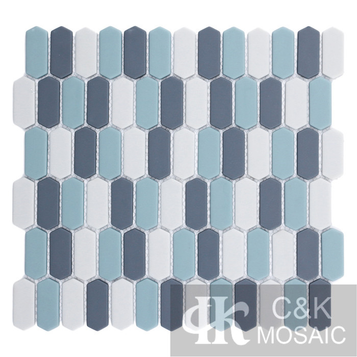 Hot selling Mixed Hexagon Glass Recycled glass mosaic for backsplash MSZM2004