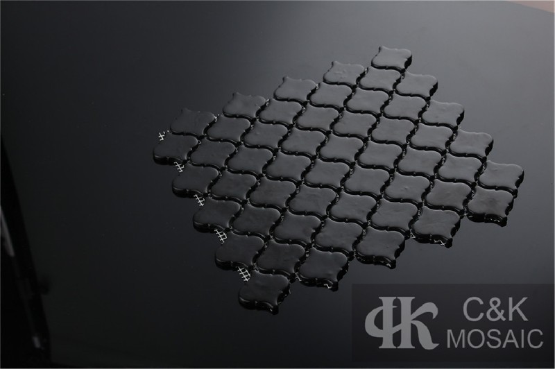 Fashion Black Lantern Glass Recycled glass mosaic for backsplash SDG802