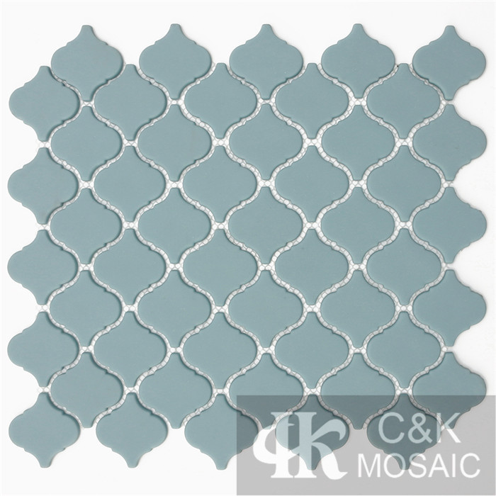 Fashion Blue Lantern Glass Recycled glass mosaic for backsplash SEM101