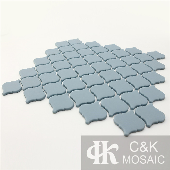 Fashion Blue Lantern Glass Recycled glass mosaic for backsplash SEM101