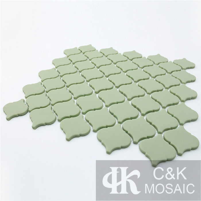 Fashion Green Lantern Glass Recycled glass mosaic for backsplash SEM111