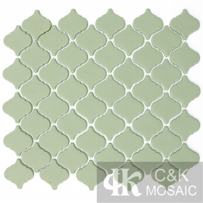 Fashion Green Lantern Glass Recycled glass mosaic for backsplash SEM111