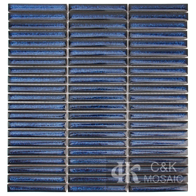 Fashion Blue Kitkat Ceramic Mosaic Tile for Backsplash 1298ALTC003