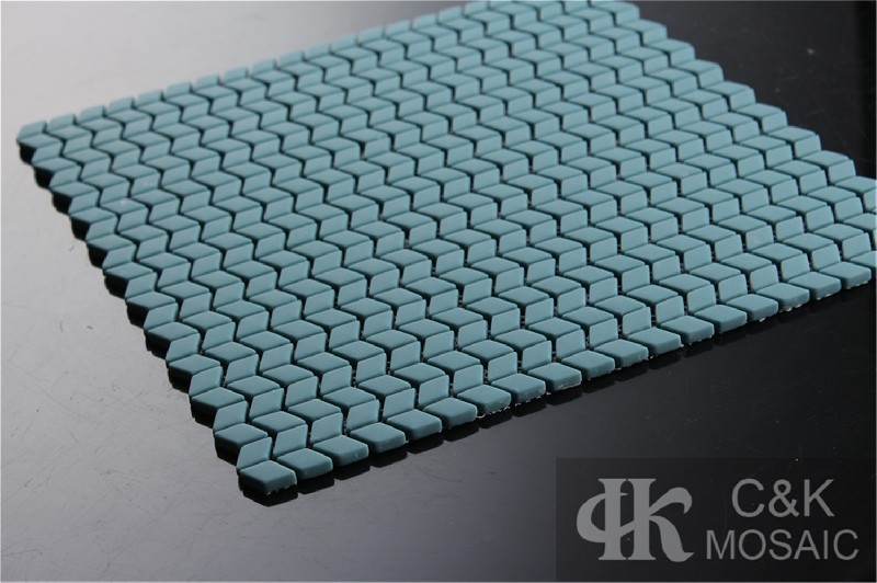 Hot selling Blue Diamond Glass Recycled glass mosaic for backsplash SLM107Z