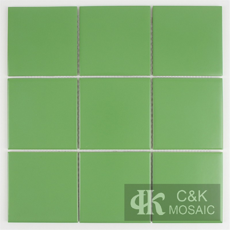 Fashion Green Square Ceramic Mosaic Tile for Wall 97TSP606