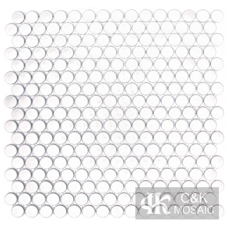 Fashion White Round Ceramic Mosaic Tile for Wall and Floor AL27