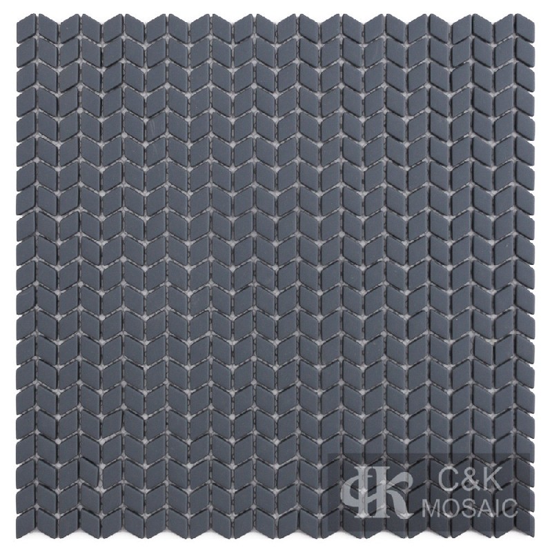 Hot selling Grey Diamond Glass Recycled glass mosaic for backsplash SLM102Z