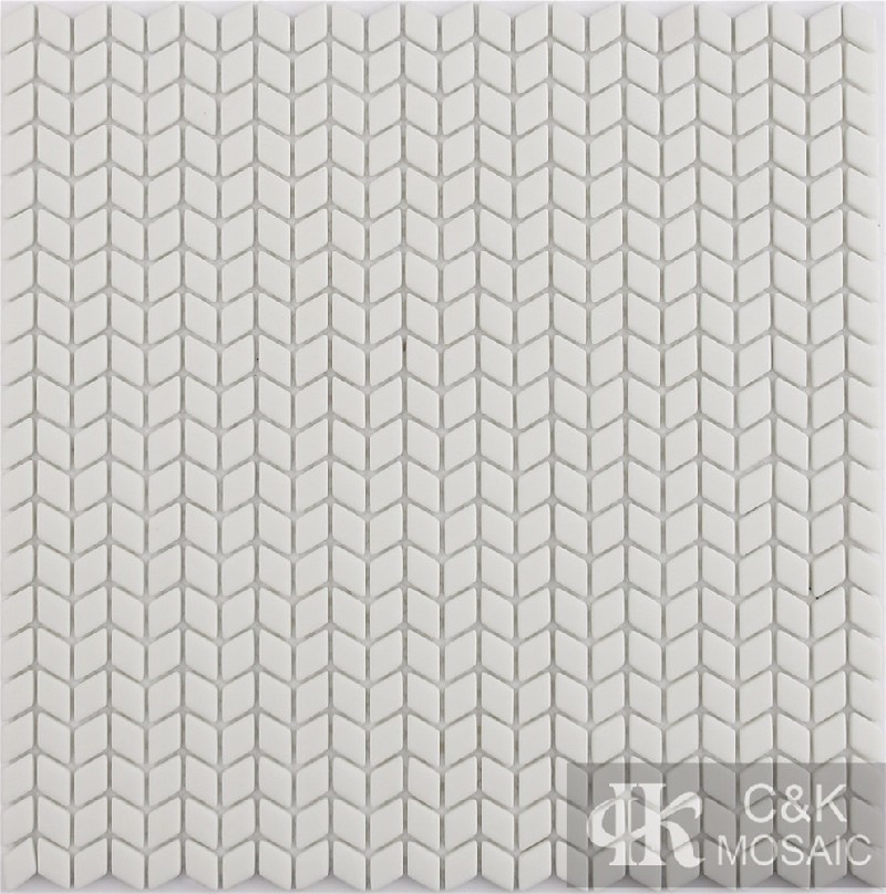 Hot selling White Diamond Glass Recycled glass mosaic for backsplash SLM100Z