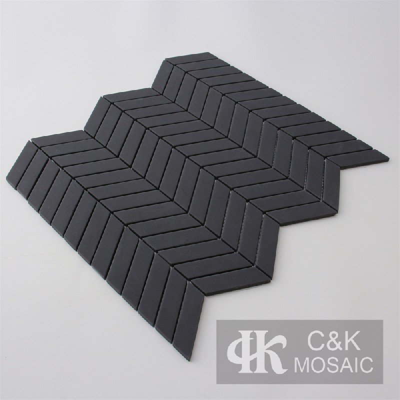 Hot selling Black Square Glass Recycled glass mosaic for backsplash 2060SXM127Z