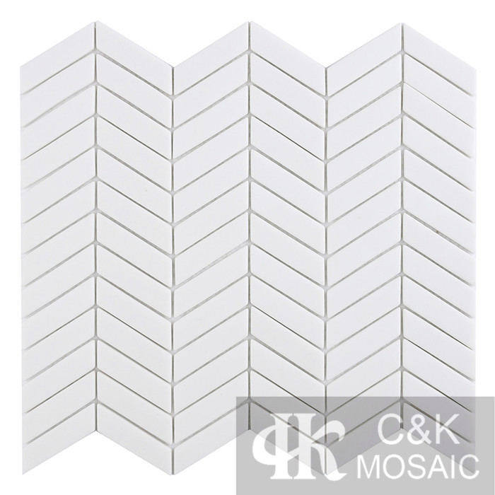 Hot selling White Square Glass Recycled glass mosaic for backsplash 2060SXM100Z