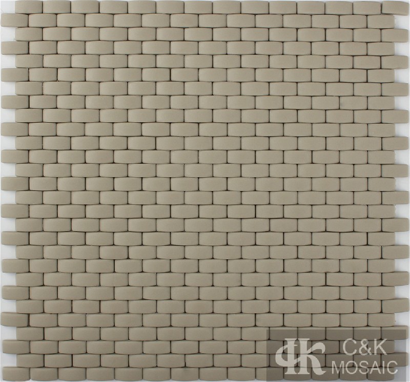 Hot selling Brown Rectangle Glass Recycled glass mosaic for backsplash SVM75M1