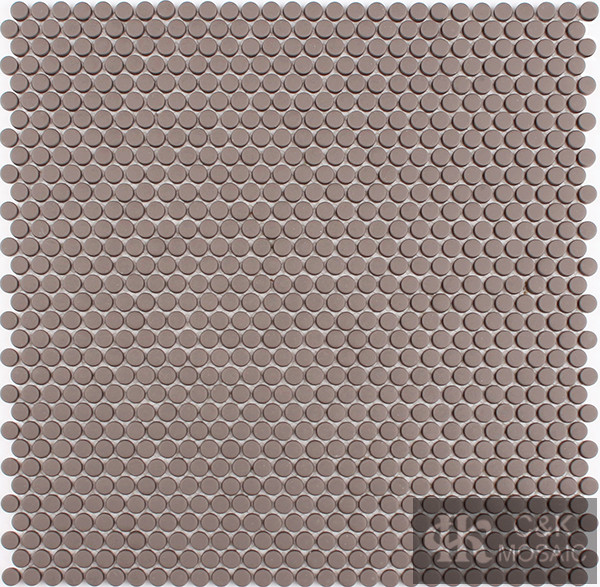 Hot selling Brown Round Glass Recycled glass mosaic for backsplash 10SRM57