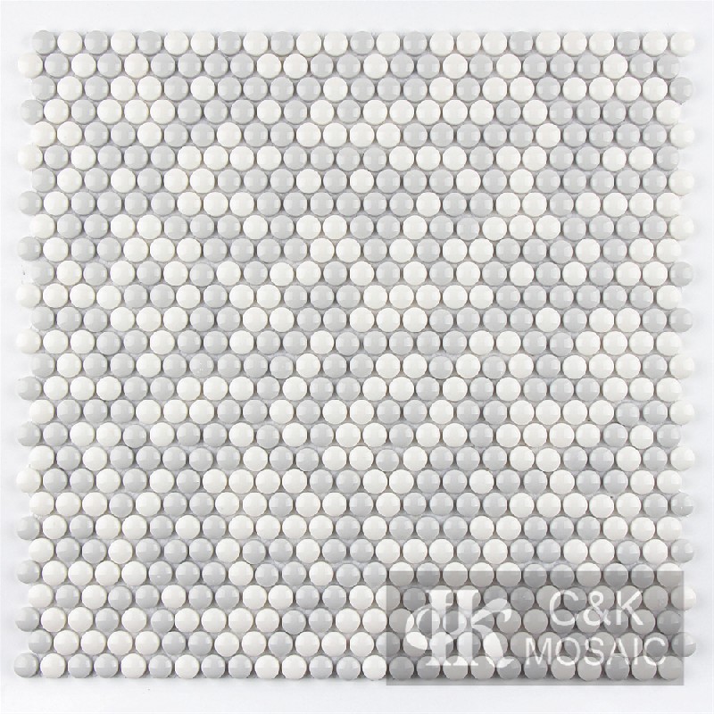 Fashion Mixed Round Glass Recycled glass mosaic for backsplash MSRG2084