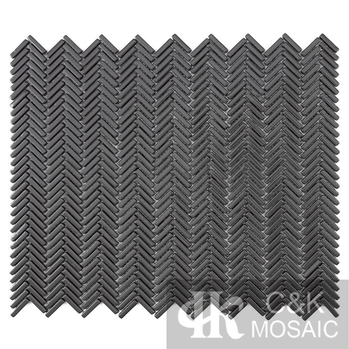 Hot selling Black Rectangle Glass Recycled glass mosaic for backsplash 525SBG57Z