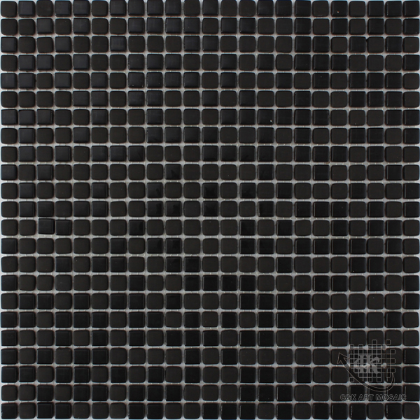 Hot selling Black Square Glass Recycled glass mosaic for backsplash MSSM8004