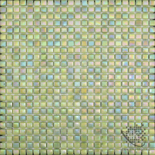 Hot selling Green Square Glass Recycled glass mosaic for backsplash SWL21