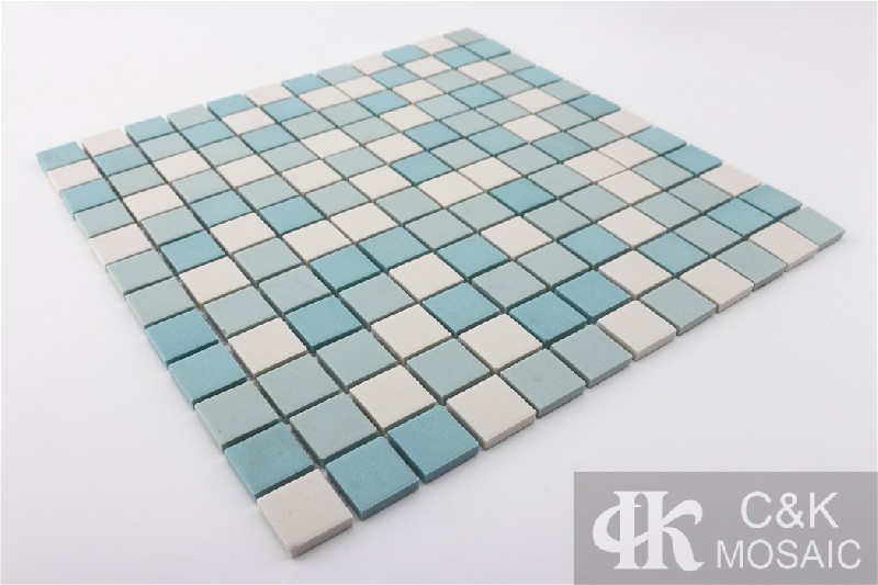 Blue Mixed Square Ceramic Mosaic Tile for Wall and Floor MTSM7004