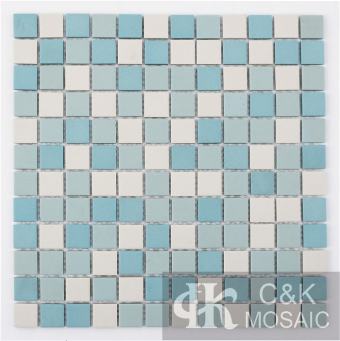 Blue Mixed Square Ceramic Mosaic Tile for Wall and Floor MTSM7004