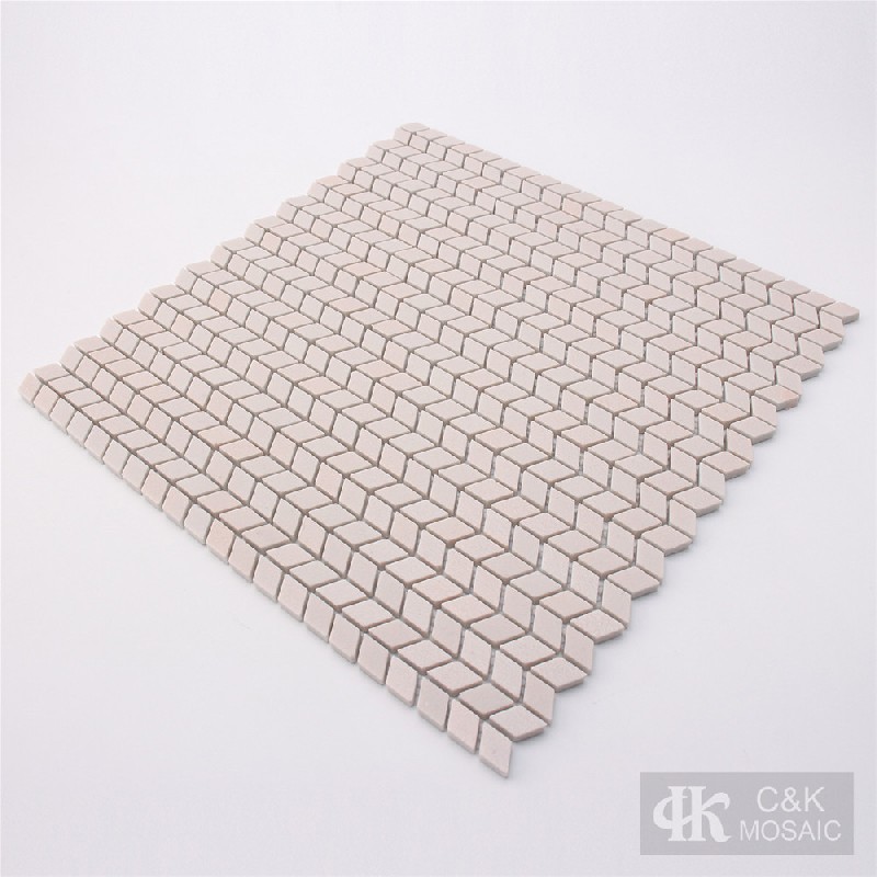 Hot Selling Pink Diamond Recycled Glass Mosaic For Kitchen MNLM4002Z