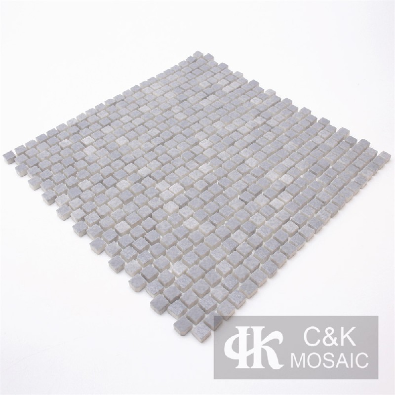 Hot Selling Grey Square Glass Mosaic For Spa MNDSM2004