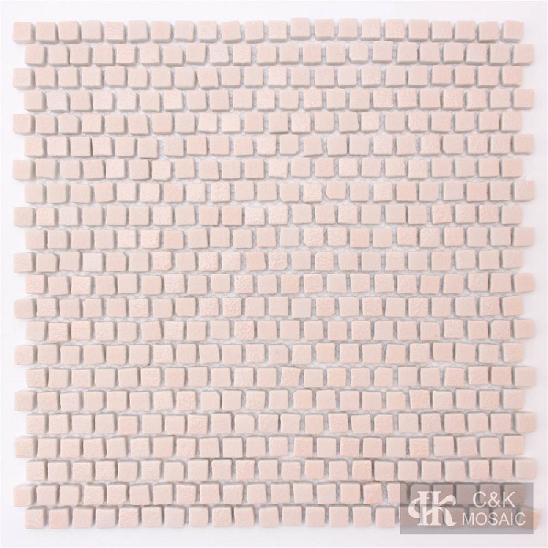 Hot Selling Pink Square Glass Mosaic For Spa MNDSM4001