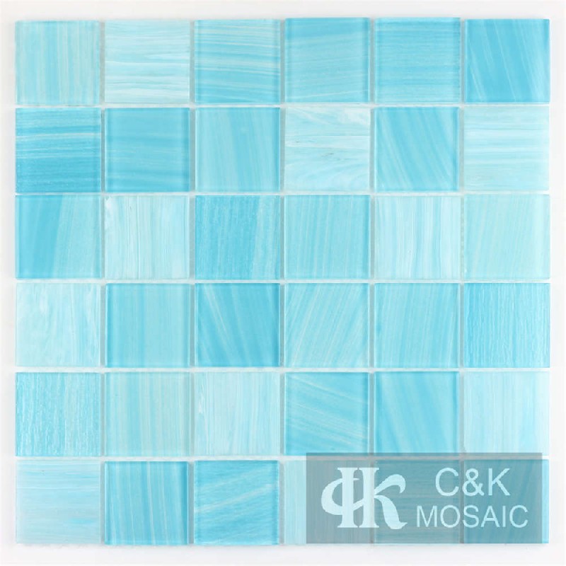 Mixed Glass Blue Mosaic Tiles for Swimming Pool MLSG7007