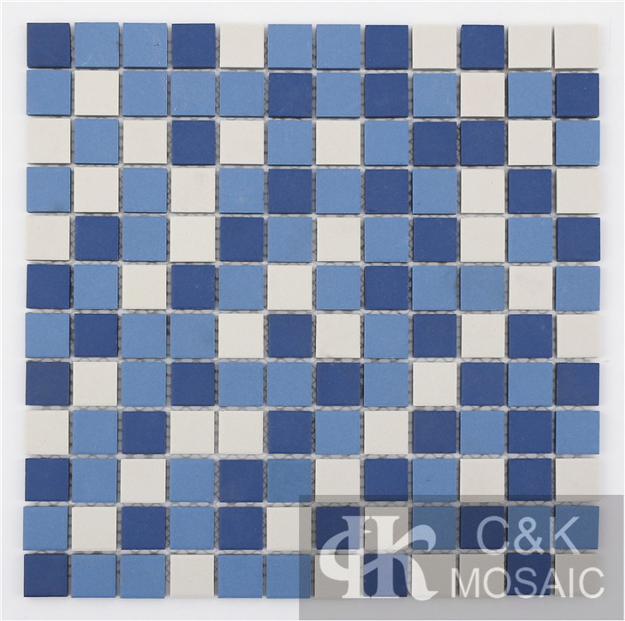 Blue Mixed Square Ceramic Mosaic Tile for Wall and Floor MTSM7005