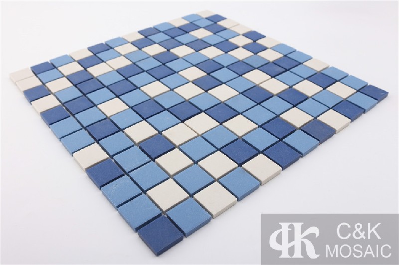 Blue Mixed Square Ceramic Mosaic Tile for Wall and Floor MTSM7005