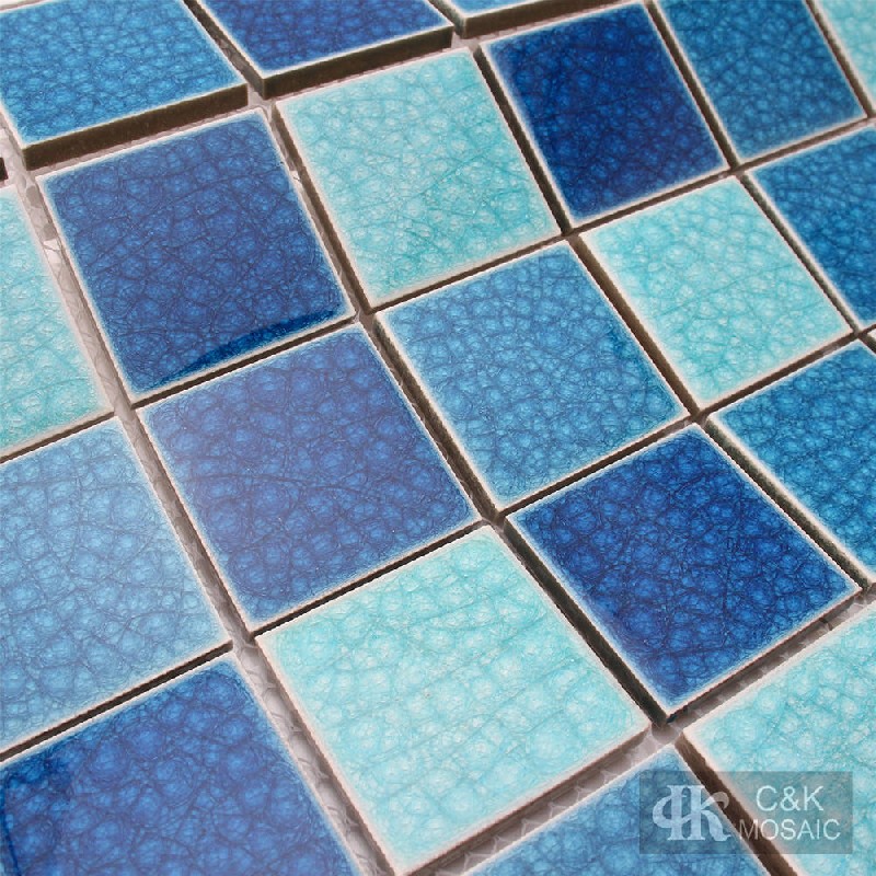 Ice Cracked Ceramic Mosaic Tile for POOL 48ALTC06