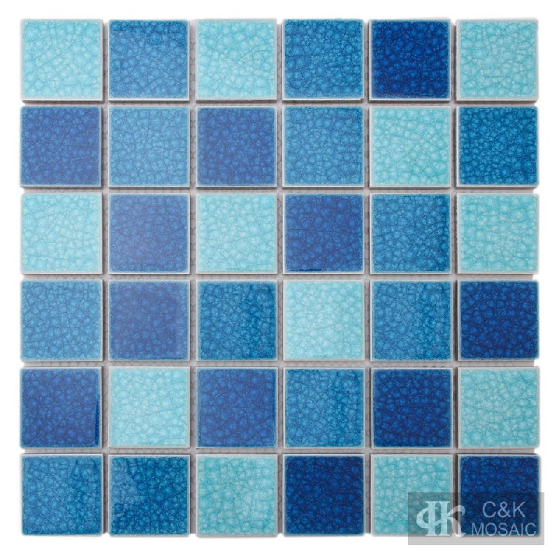 Ice Cracked Ceramic Mosaic Tile for POOL 48ALTC06