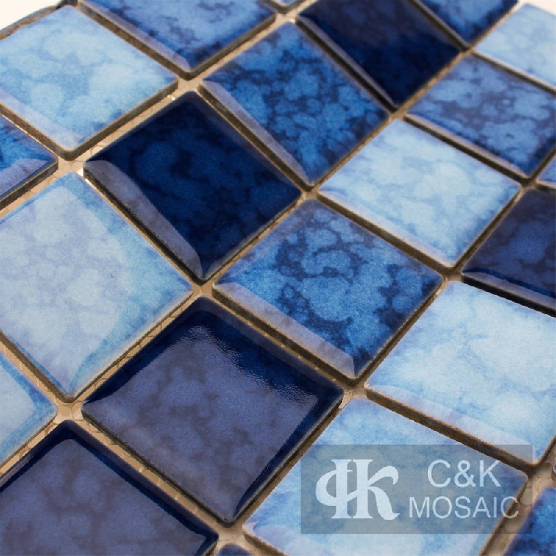 Special Blue Mixed Ceramic Mosaic Tile for POOL MTSY7005