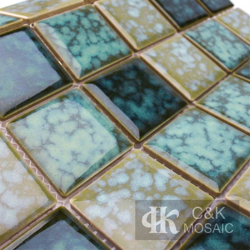 Special Blue Mixed Ceramic Mosaic Tile for POOL MTSY6001