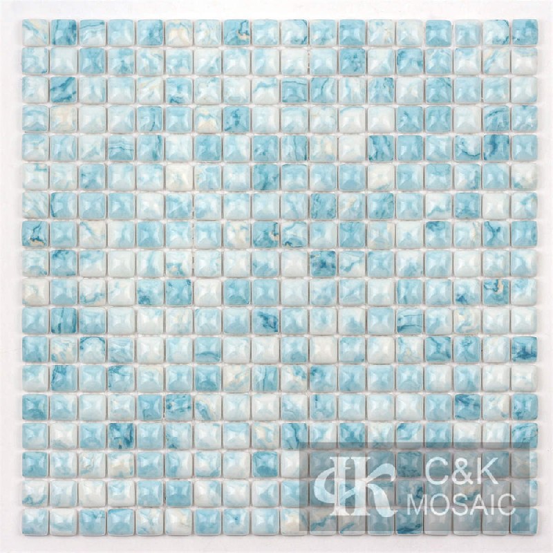 New Blue Bluge Glass Mosaic For Backsplash 15SCQ640-G