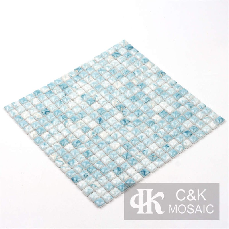 New Blue Bluge Glass Mosaic For Backsplash 15SCQ640-G