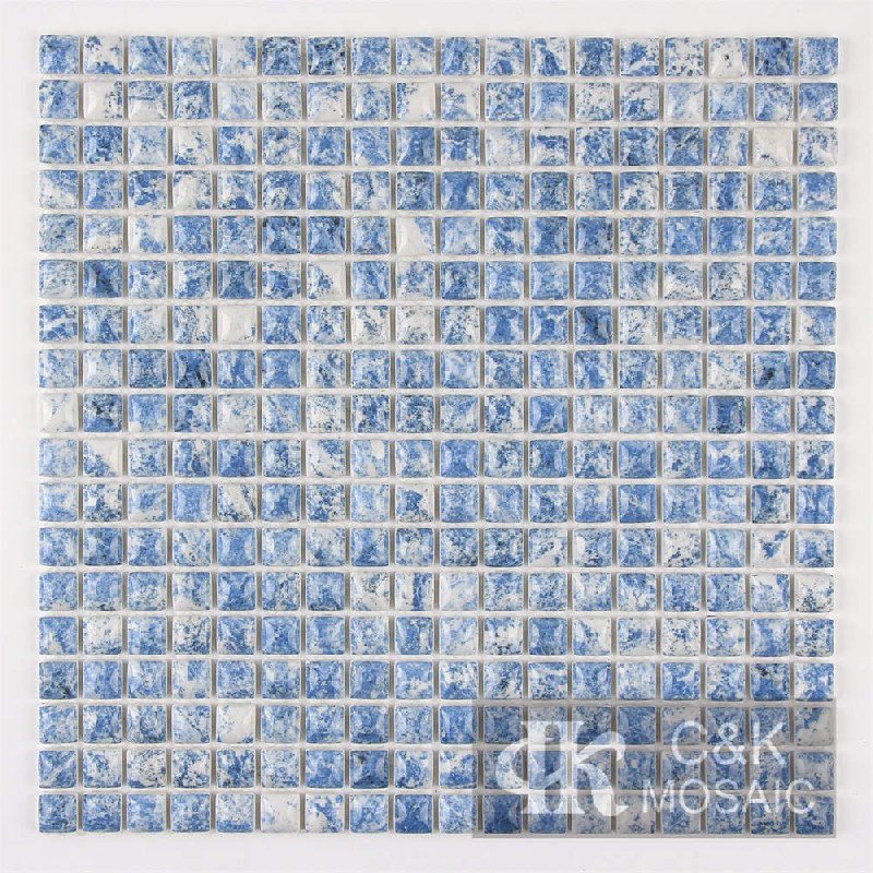 Fashion Blue Bluge Glass Mosaic For Kitchen 15SCQ752-G