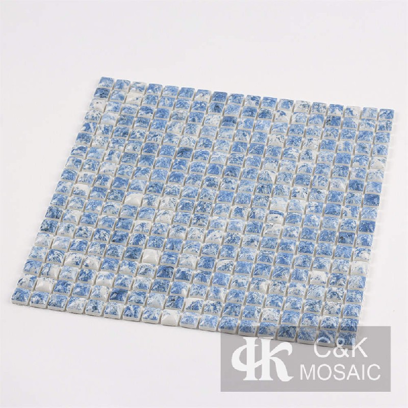 Fashion Blue Bluge Glass Mosaic For Kitchen 15SCQ752-G