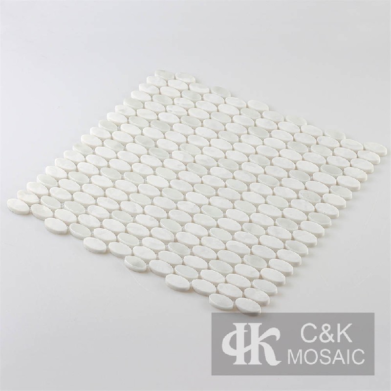 New Beign Oval Glass Mosaic For Kitchen MSMQA2002