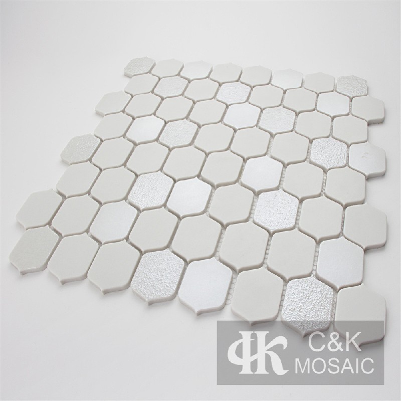 Chic White Lantern Glass Mosaic For Backsplash MJGW1001