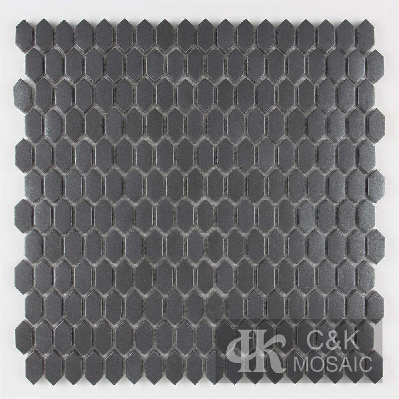 Fashion Grey Picket Glass Metallic Tile For Bathroom 1531JZS203