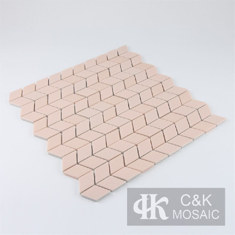 Modern Pink Diamond Glass Metallic Mosaic For Backsplash MSLW4002