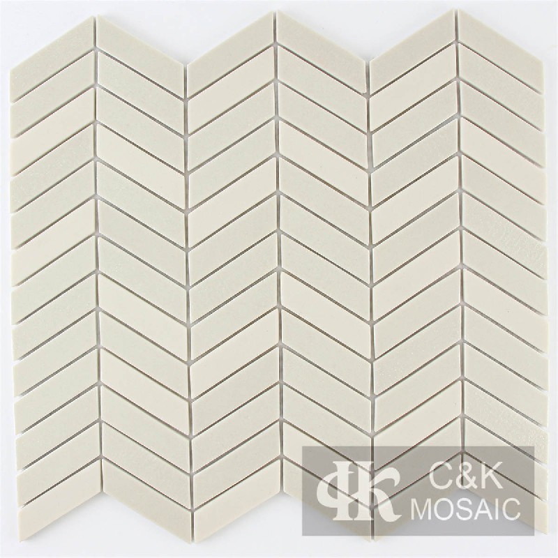 New Beige Chevron Glass Metallic Mosaic Tiles For Bathroom MSXW3011Z