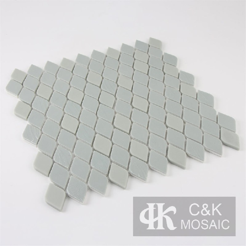 Hot Selling Green Diamond Glass Metallic Tile For Backsplash MSAAW6003