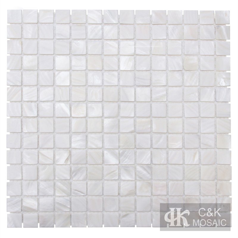 Unique White Square Mother of Pearl Mosaic for Wet Area 20KSG101